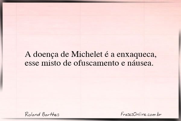 Frase de Roland Barthes