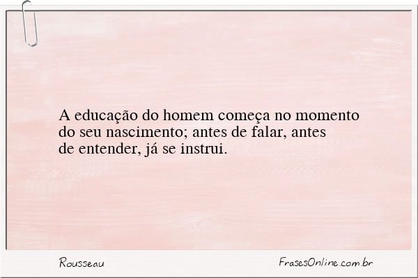 Frase de Rousseau