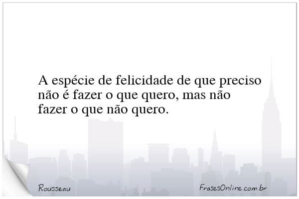 Frase de Rousseau