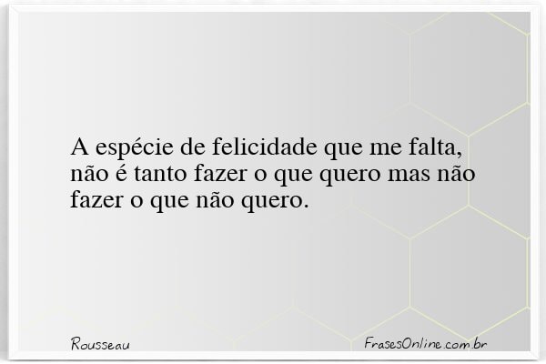 Frase de Rousseau