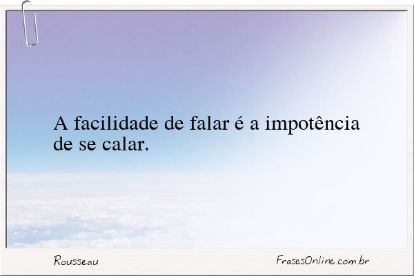 Frase de Rousseau