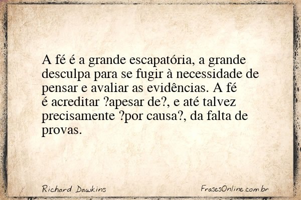 Frase de Richard Dawkins