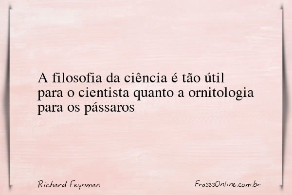 Frase de Richard Feynman