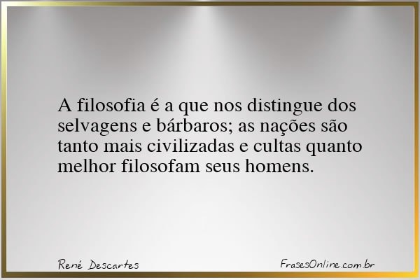 Frase de René Descartes