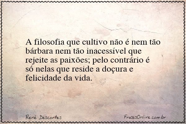 Frase de René Descartes