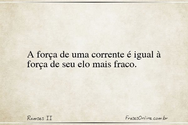 Frase de Ramses II