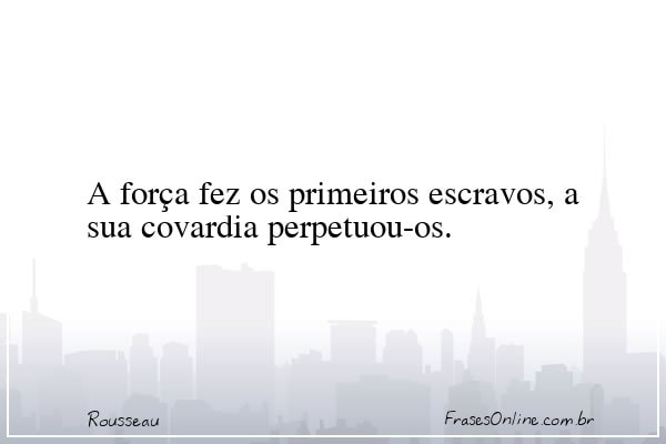 Frase de Rousseau