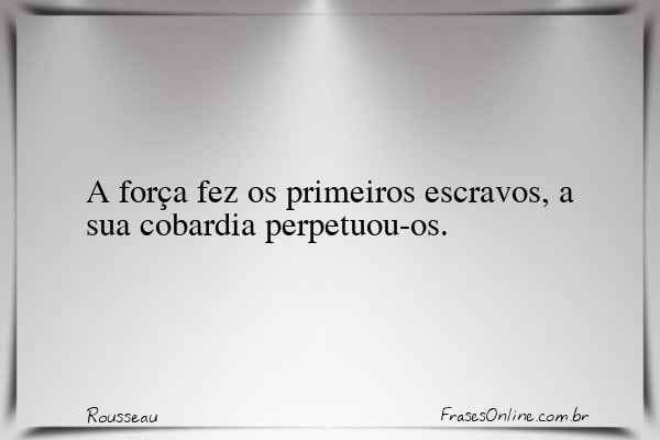 Frase de Rousseau