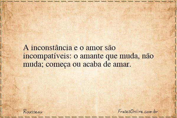 Frase de Rousseau