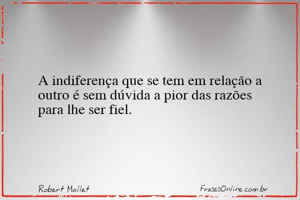 Frase de Robert Mallet