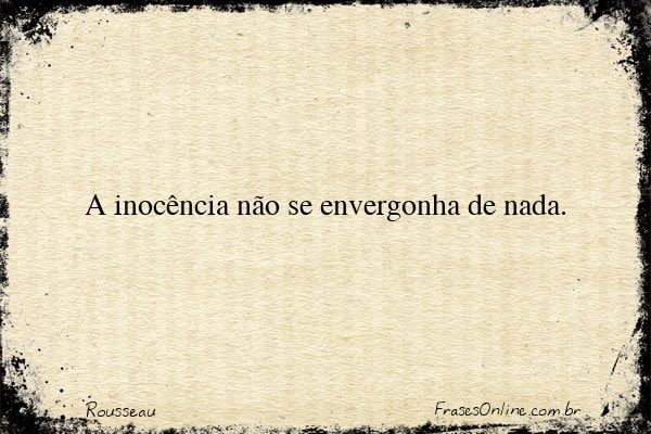 Frase de Rousseau