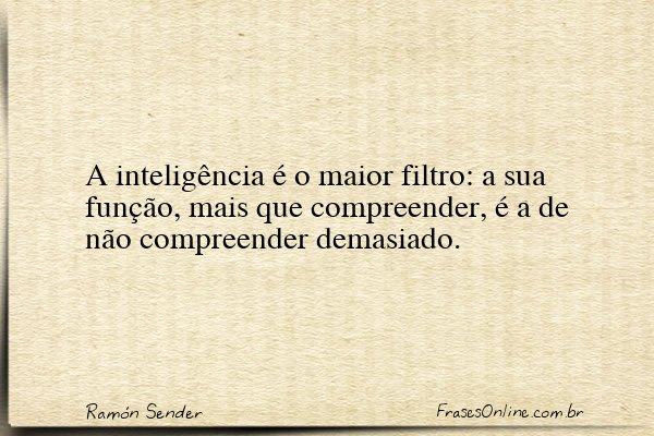 Frase de Ramón Sender