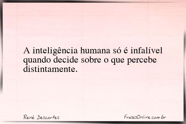 Frase de René Descartes