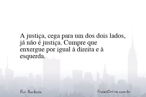 Frase de Rui Barbosa