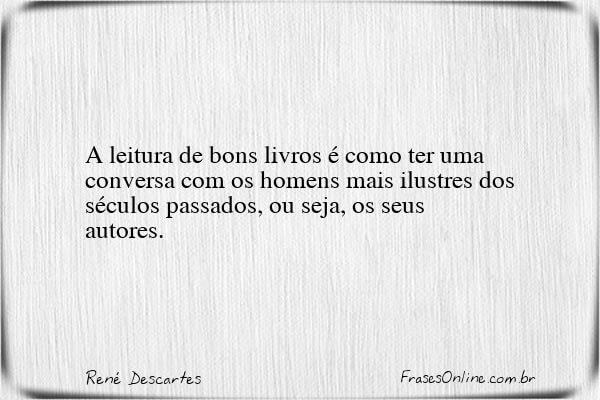 Frase de René Descartes