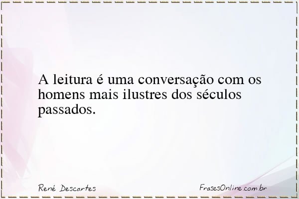 Frase de René Descartes