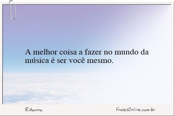 Frase de Rihanna