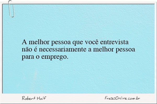 Frase de Robert Half