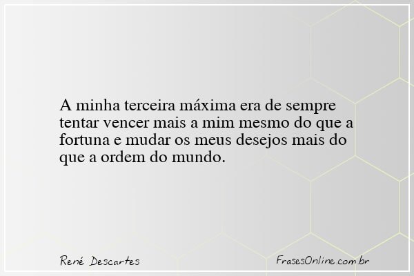 Frase de René Descartes