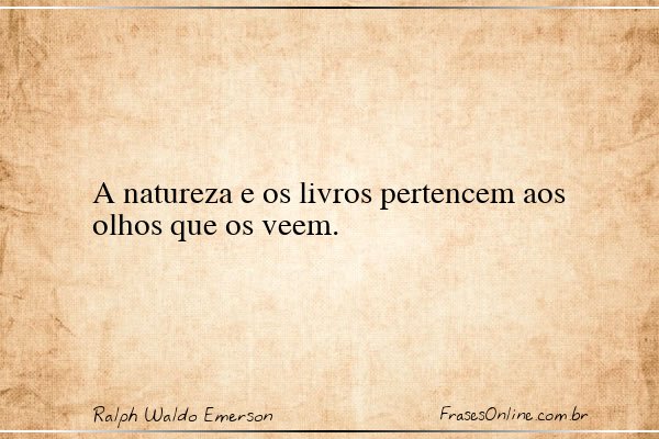 Frase de Ralph Waldo Emerson