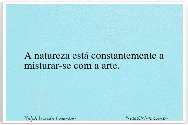 Frase de Ralph Waldo Emerson