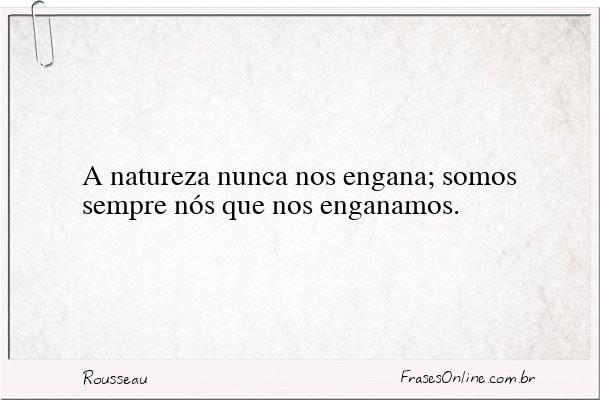 Frase de Rousseau