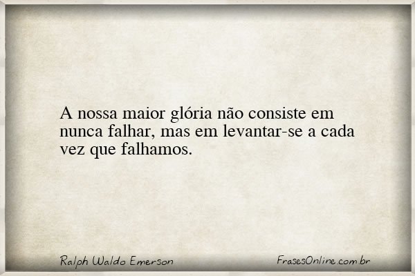 Frase de Ralph Waldo Emerson