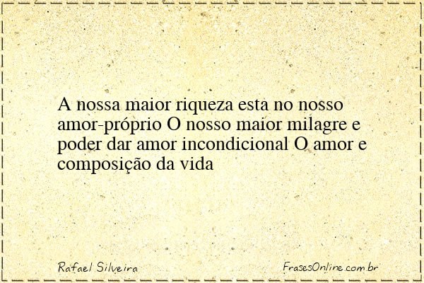 Frase de Rafael Silveira