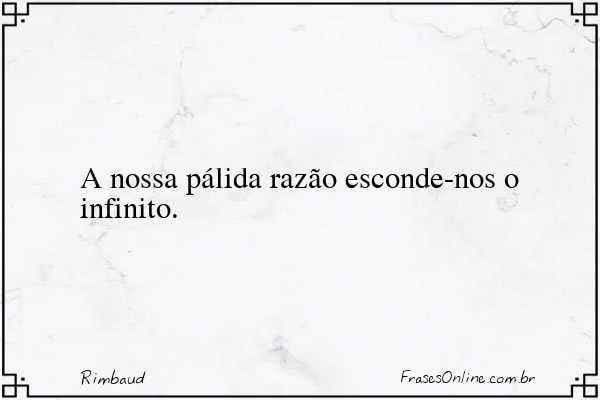 Frase de Rimbaud
