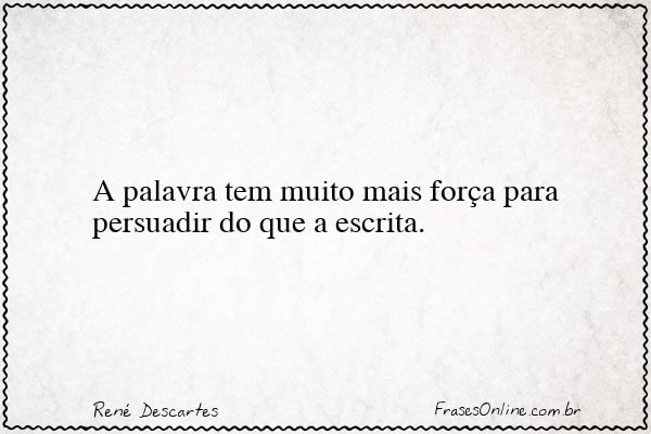 Frase de René Descartes
