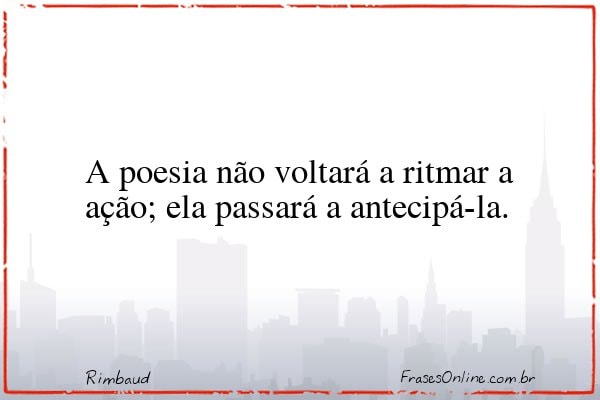 Frase de Rimbaud