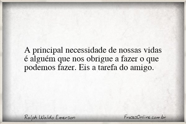 Frase de Ralph Waldo Emerson