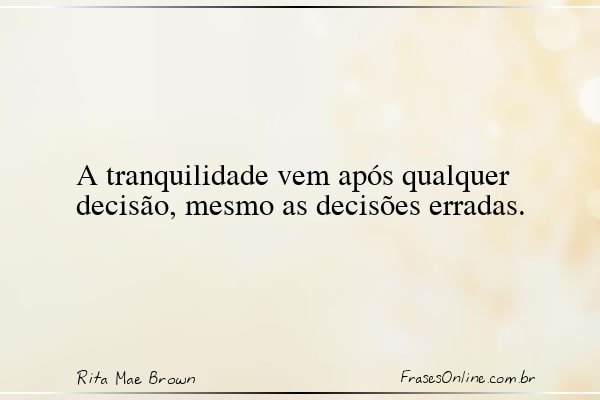 Frase de Rita Mae Brown