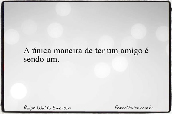 Frase de Ralph Waldo Emerson