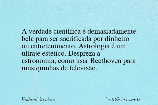 Frase de Richard Dawkins