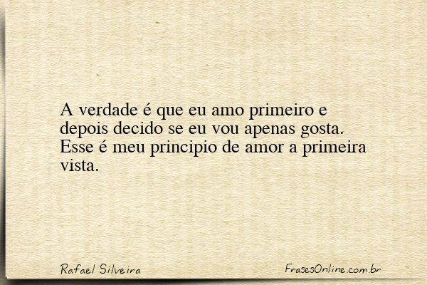 Frase de Rafael Silveira
