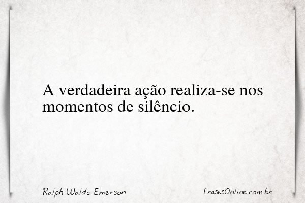 Frase de Ralph Waldo Emerson