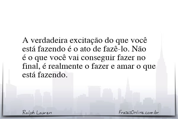 Frase de Ralph Lauren