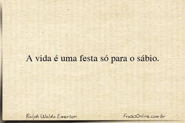 Frase de Ralph Waldo Emerson