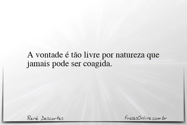 Frase de René Descartes