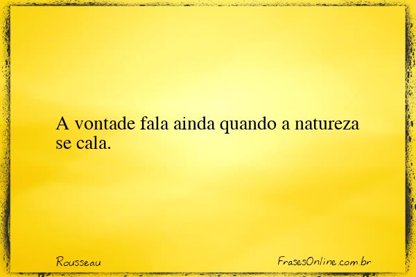 Frase de Rousseau