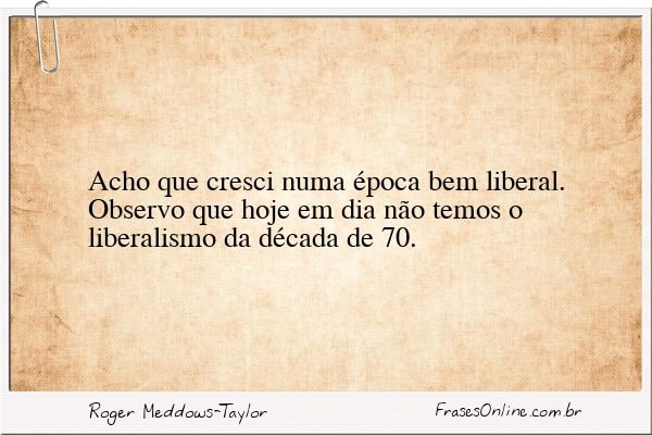 Frase de Roger Meddows-Taylor