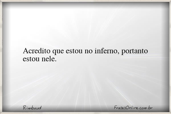 Frase de Rimbaud