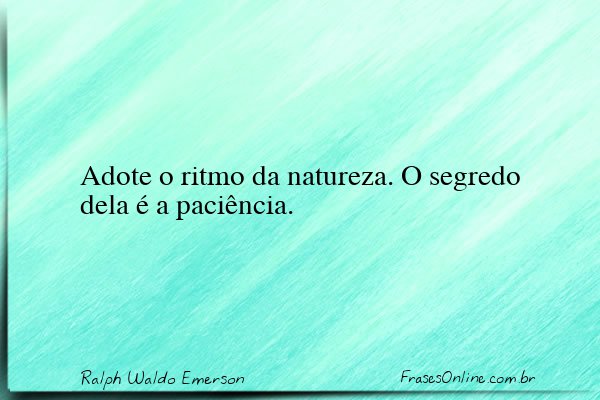 Frase de Ralph Waldo Emerson