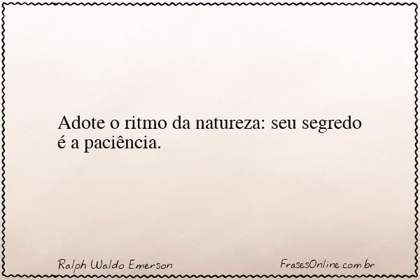 Frase de Ralph Waldo Emerson