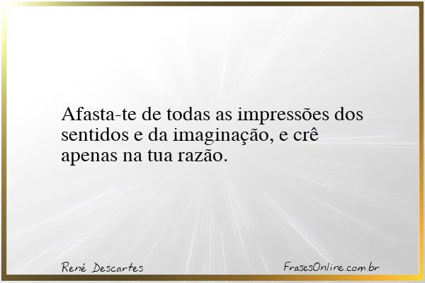 Frase de René Descartes