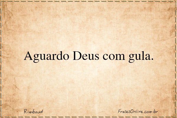 Frase de Rimbaud