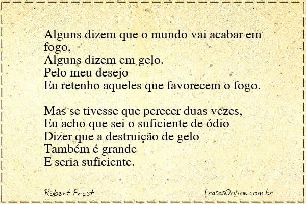 Frase de Robert Frost