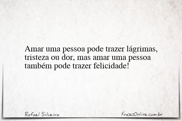 Frase de Rafael Silveira