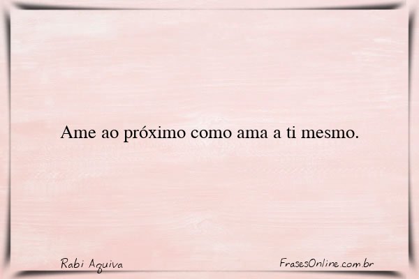 Frase de Rabi Aquiva